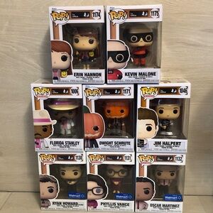 The Office Funko Television & Exclusives Pop! Bundle Lot of 8 Please Read Post